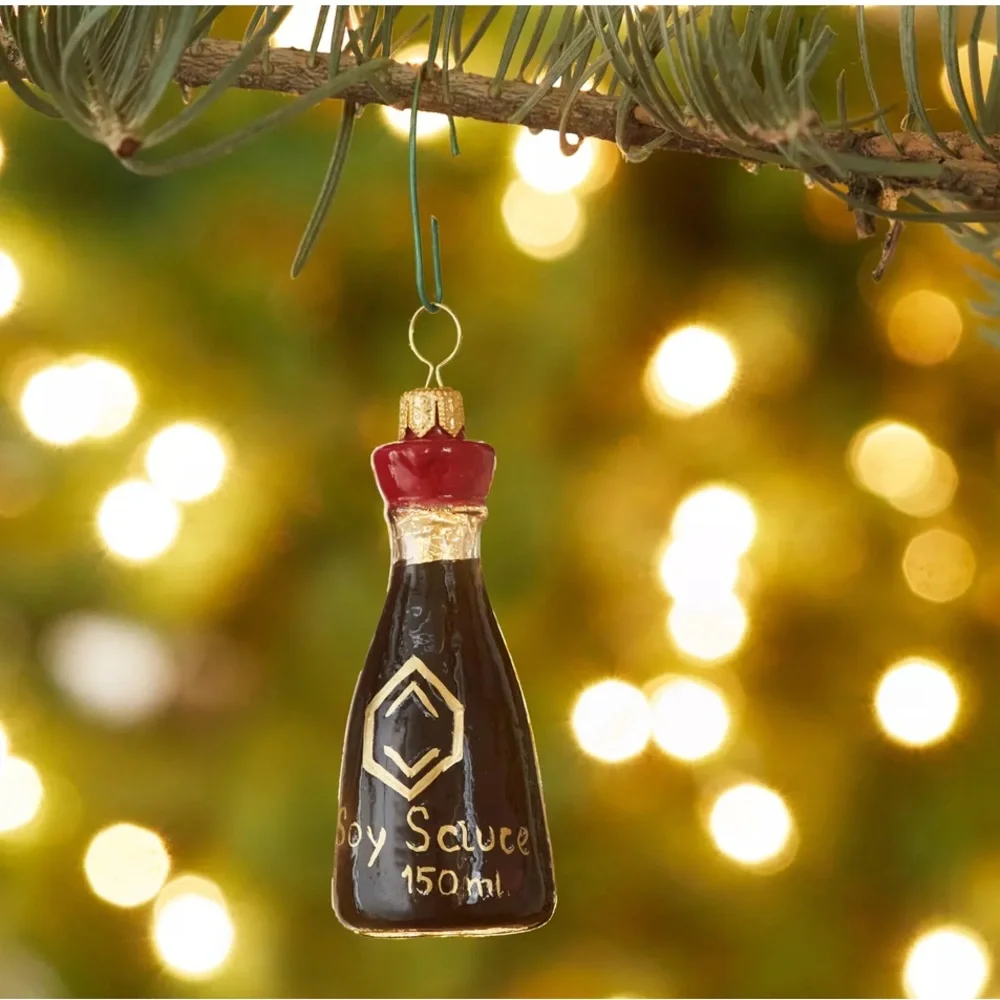 Sur La Table Soy Sauce Glass Ornament will come in box